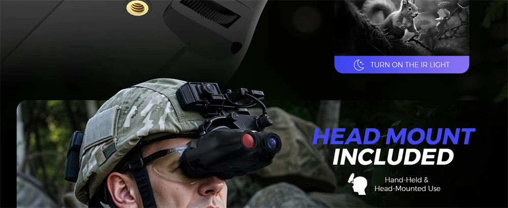 Digital Night Vision Binoculars 1080P Full HD Infrared Hunting Camera 300M 5X Optical For Total Darkness Surveillance