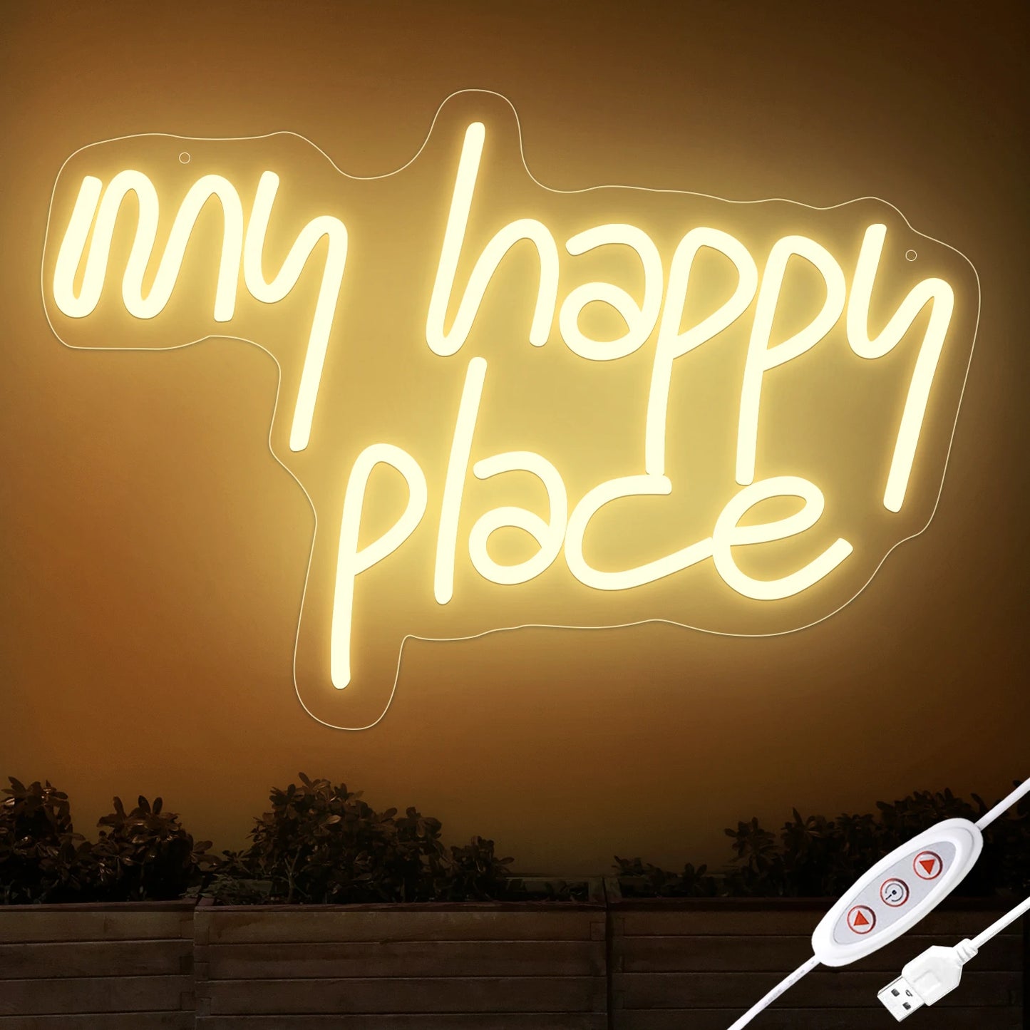 USB Powered Pink LED Neon Light with Adjustable Brightness,Light Up Sign for Party Decor&Christmas Gifts