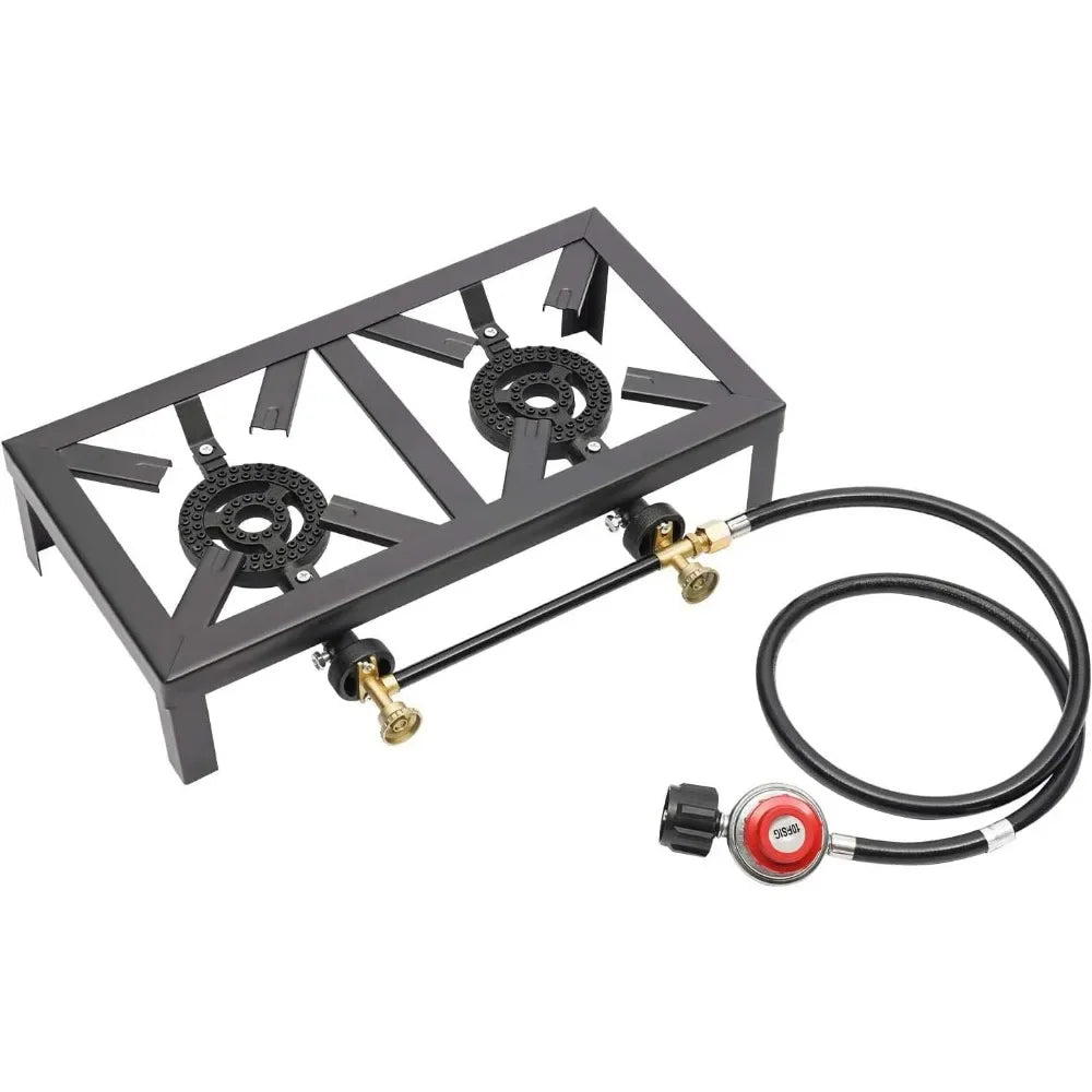 Double Burner Propane Stove Portable Gas Stove