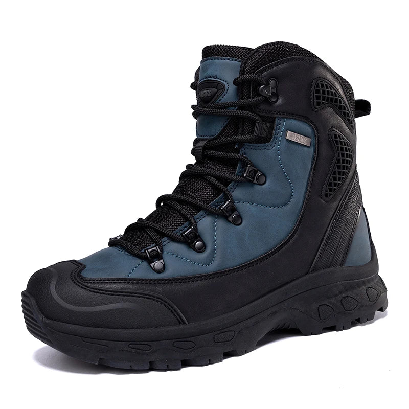 Men's mountain climbing motorcycle boots, outdoor hiking boots, CAMPING