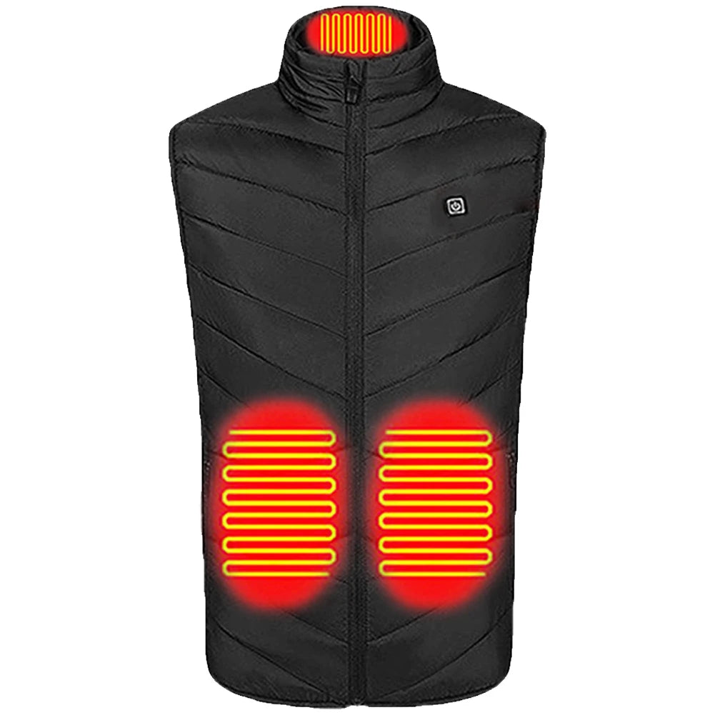 9 Heating Zones Electric Jackets Winter Sportswear  Men and Women Outdoor Skiing Hiking