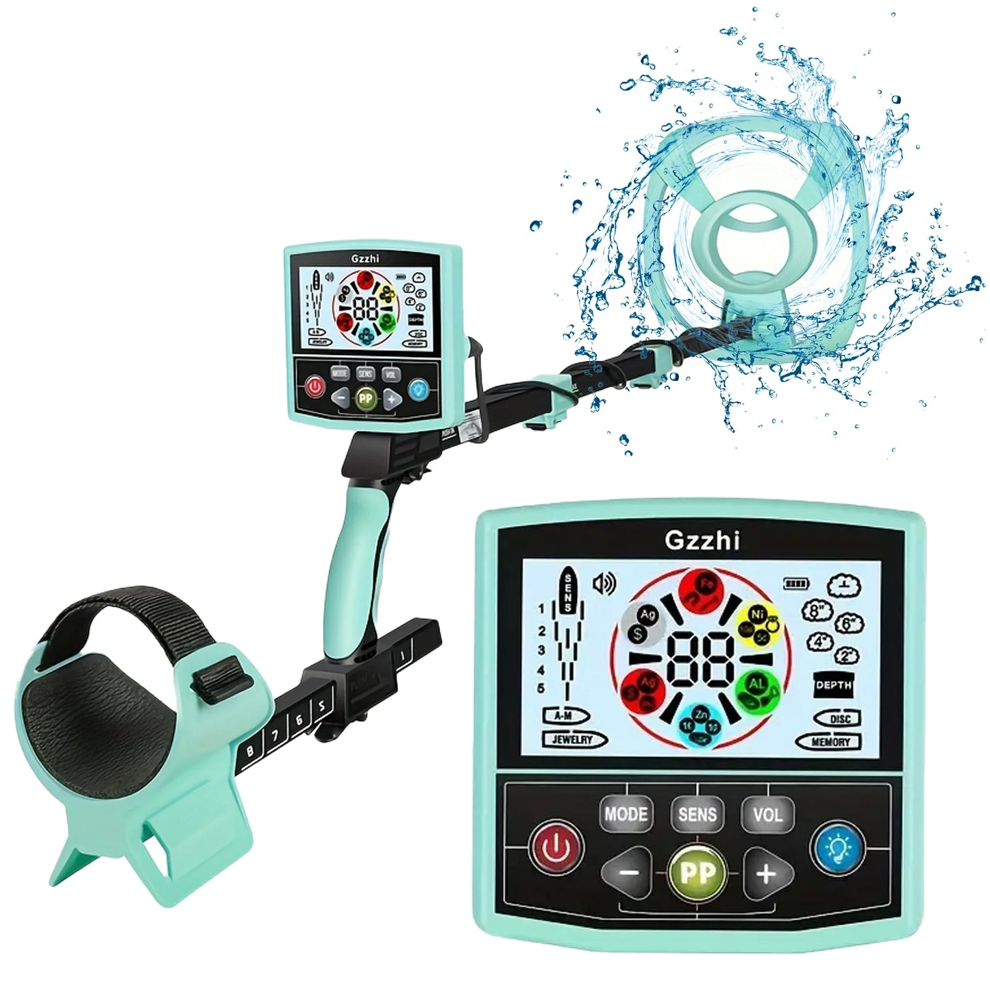 Outdoors Metal Detector Professional Underground Gold Detectors Pinpointer Detecting Jewelry Treasure Hunter High Sensitivity