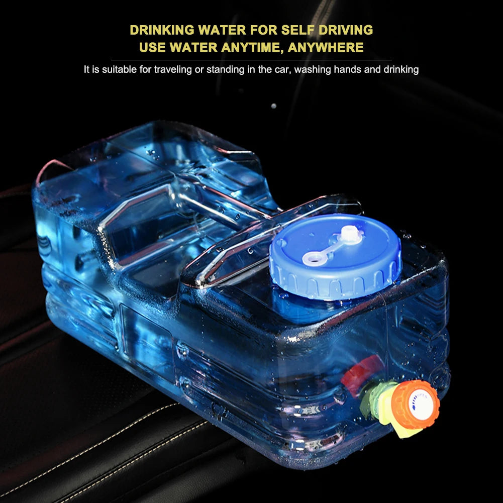 5.5L/10L Water Tank Container No Leakage with Faucet Camping Car Water Container