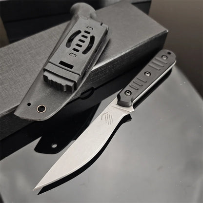 Fixed Blade Knife Steel  Hunting Outdoor Survival with Sheath