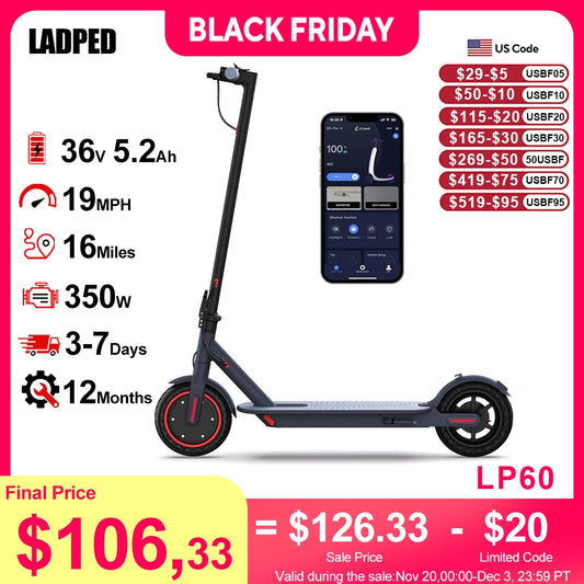 Electric Scooter 350W 25KM/H APP Smart Control  8.5inch tire Folding Electric Scooter 20KM Max Range for Adult