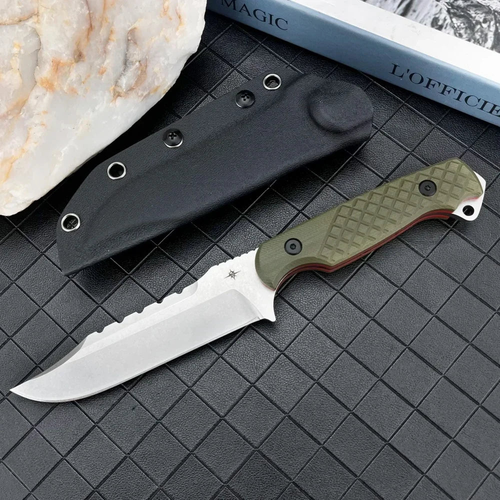 Portable Straight Knife Steel Blade Handle, Outdoor Camping Wilderness Survival Hunting Knife Men's Gift