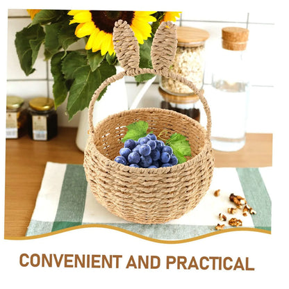 Rattan Woven Basket Handwoven Picnic basket