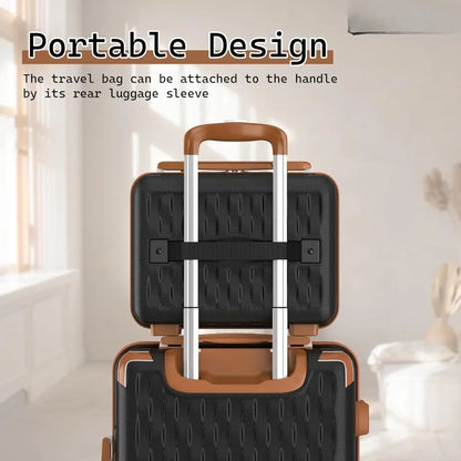 7 Piece Luggage Set, Hard Shell Carry on Travel Suitcases with Spinner Wheels and TSA Lock