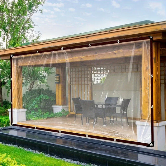 Transparent Waterproof Tarp for Tents, Porches, and Yards