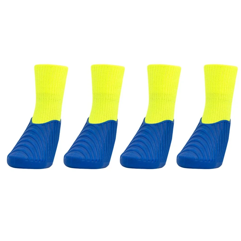 4PCS Dog Shoes Waterproof Snow Boots with Antislip Sole Soft Comfortable Dog Paw Protector